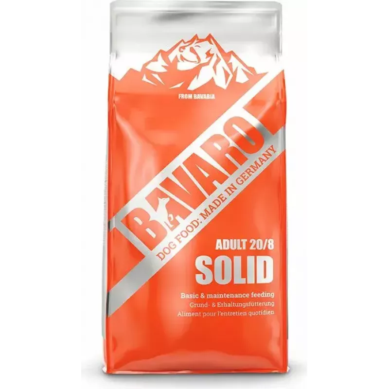 Josera Bavaro Solid 20/8 Droogvoer voor volwassen honden, 18 kg