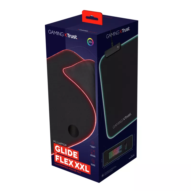 Trust GXT 764 Glide-Flex XXL gaming-muispad zwart