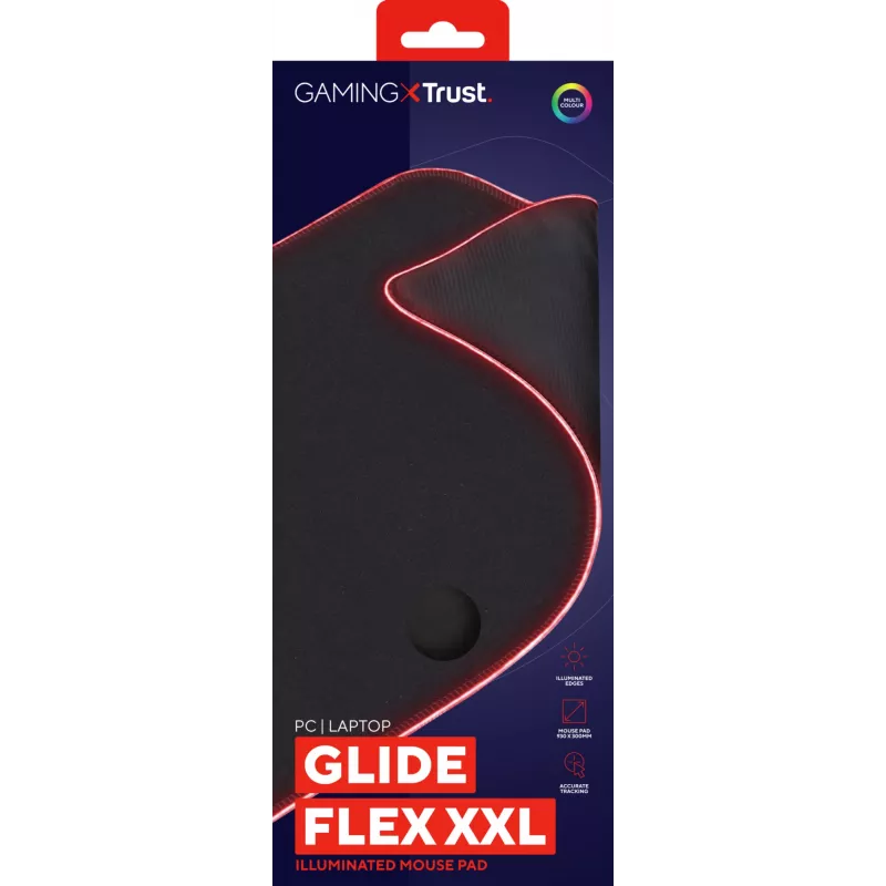 Trust GXT 764 Glide-Flex XXL gaming-muispad zwart