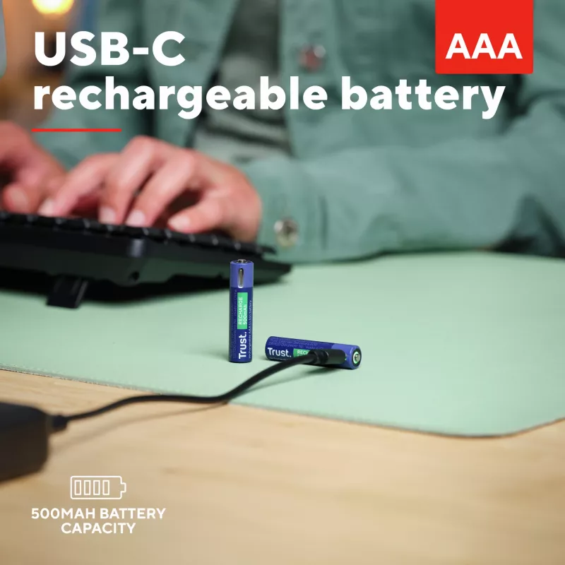 Trust 25585 huishoudbatterij oplaadbare accu AAA