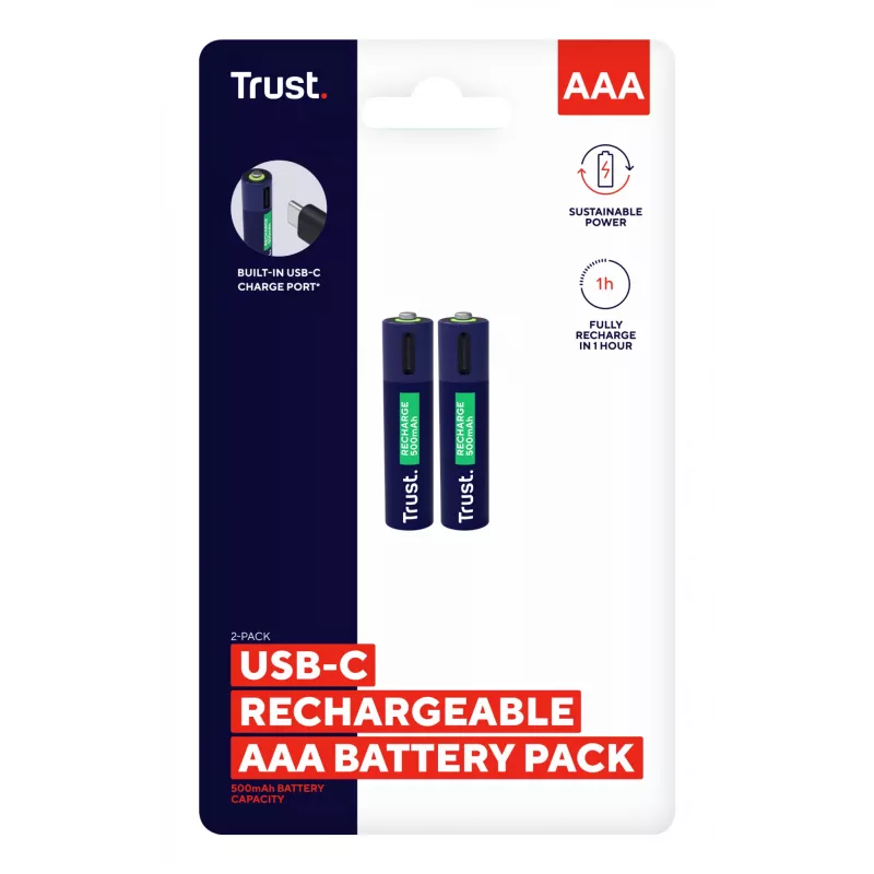 Trust 25585 huishoudbatterij oplaadbare accu AAA
