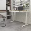 Tuckano elektrisch hoogteverstelbaar bureau ET119W-C wit/eiken