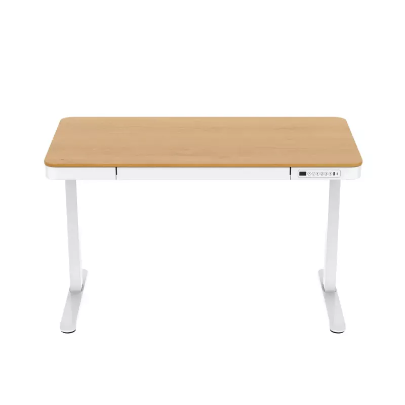 Tuckano elektrisch hoogteverstelbaar bureau ET119W-C wit/eiken