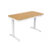 Tuckano elektrisch hoogteverstelbaar bureau ET119W-C wit/eiken
