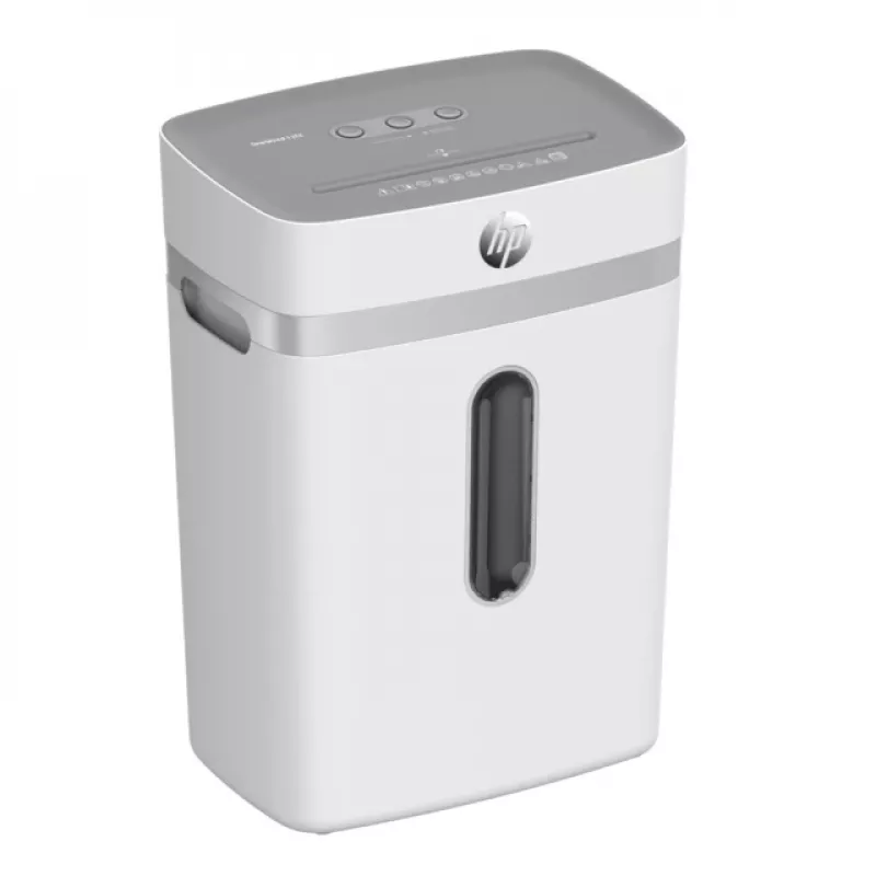Papiervernietiger HP OneShred 12CC deeltjesversnippering P-4 12-vel capaciteit 22 cm breedte 23 L mand 4×35 mm 65 dB wit