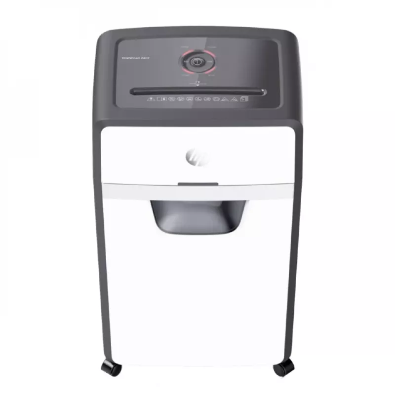 HP OneShred 24CC Papiervernietiger deeltjesversnippering 65 dB 22 cm wit, zwart