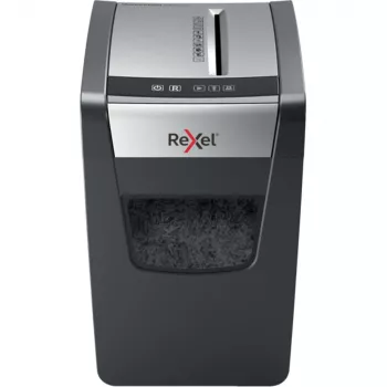 Rexel Momentum X410-SL Slimline Cross Cut Papiervernietiger P4, kruisversnippering, 4 x 28 mm, 23 l, 225 vel, 62 dB, knoppen