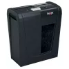 Papiervernietiger REXEL Secure S5 — strokenversnippering, capaciteit 5 vel, 6 mm snede, 10 L bak, P-2 veiligheid, zwart