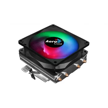 CPU-koeler AEROCOOL Air Frost 4 — 4 heatpipes, 90 mm ventilator, TDP 125 W, aluminium lamellen, zwart