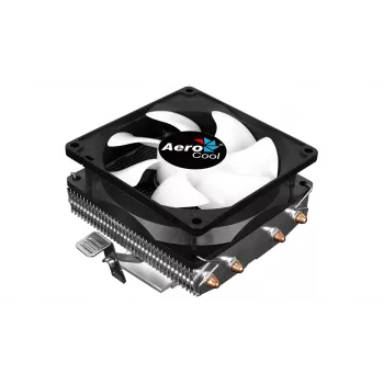 CPU-koeler AEROCOOL Air Frost 4 — 4 heatpipes, 90 mm ventilator, TDP 125 W, aluminium lamellen, zwart
