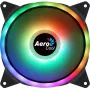 Aerocool DUO14 pc-ventilator 14cm ARGB LED dual ring antivibratie 6-pin zwart