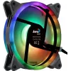 Aerocool DUO14 pc-ventilator 14cm ARGB LED dual ring antivibratie 6-pin zwart