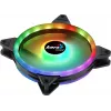 Aerocool DUO14 pc-ventilator 14cm ARGB LED dual ring antivibratie 6-pin zwart