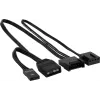 Aerocool DUO14 pc-ventilator 14cm ARGB LED dual ring antivibratie 6-pin zwart