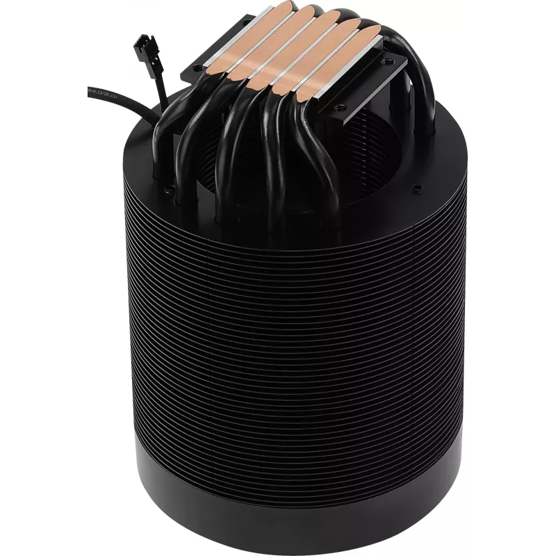 Luchtkoeler AEROCOOL Mirage 5, 5 heatpipes 6 mm, 60 mm ventilator, TDP 150 W, zwart