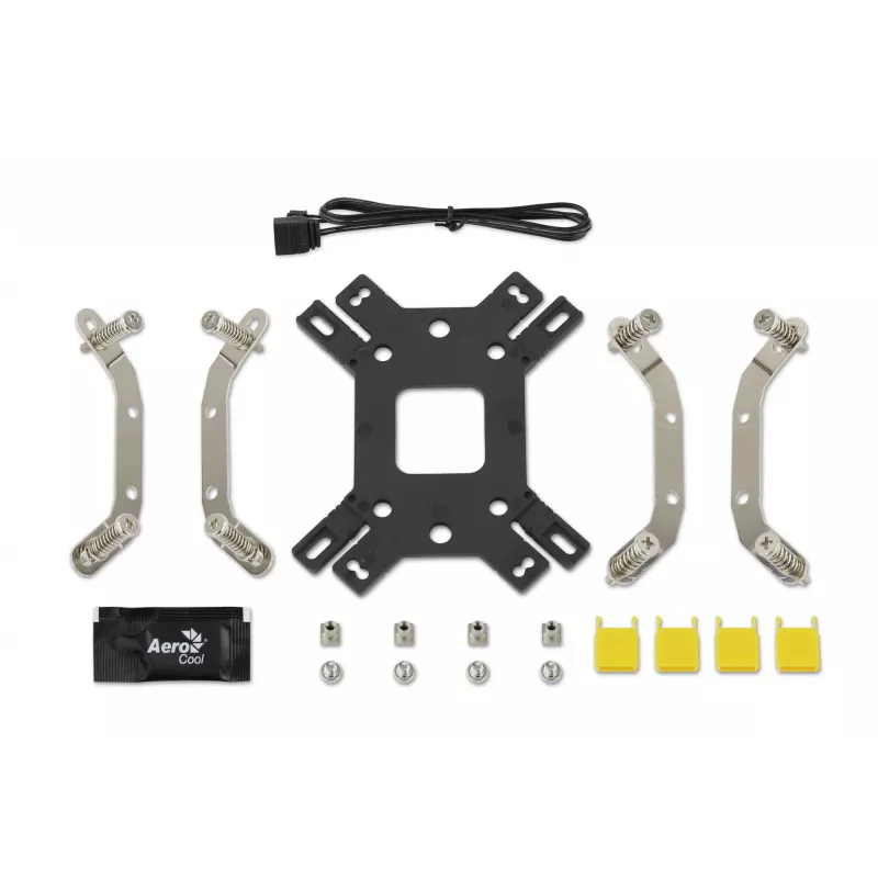 Luchtkoeler AEROCOOL Mirage 5, 5 heatpipes 6 mm, 60 mm ventilator, TDP 150 W, zwart