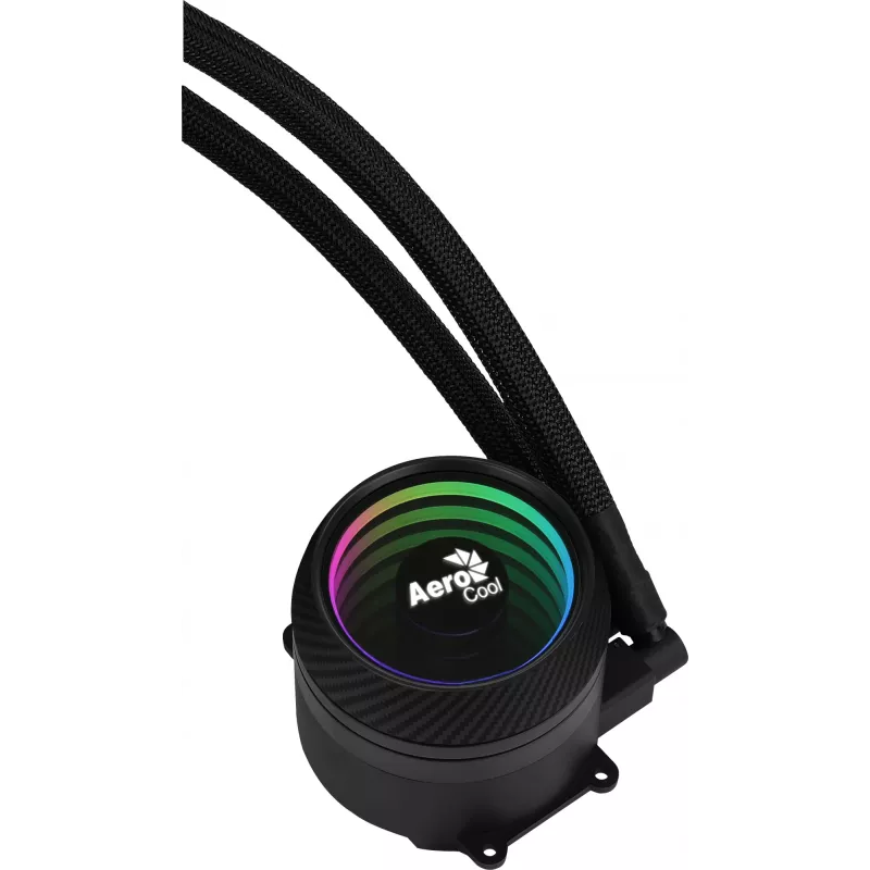 Aerocool PGS Mirage L240 ARGB vloeistofkoeler voor CPU, 2300 tpm, 4-pins, zwart