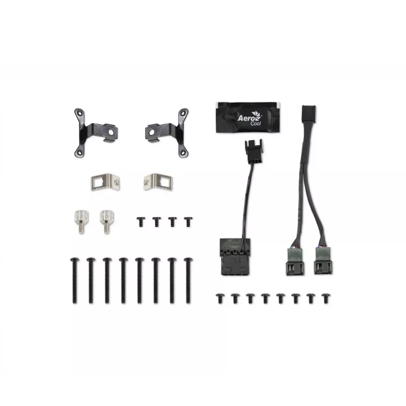 Aerocool PGS Mirage L240 ARGB vloeistofkoeler voor CPU, 2300 tpm, 4-pins, zwart
