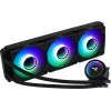 Aerocool MIRAGEL360 vloeistof-CPU-koeling 3x12cm ARGB ventilator TDP 550W zwart
