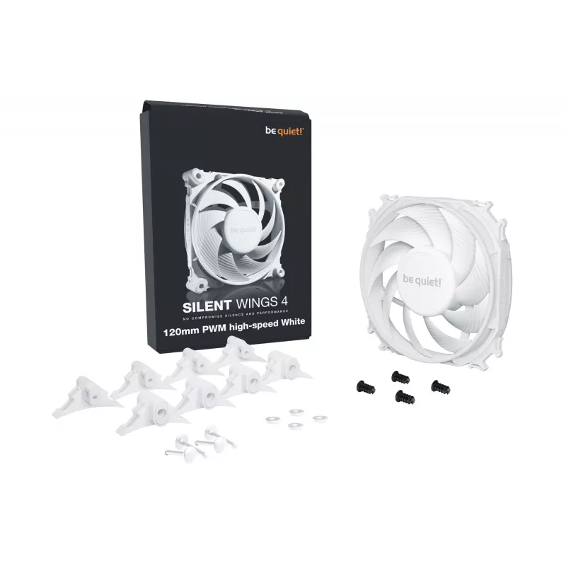 be quiet! SILENT WINGS 4 | 120 mm PWM high-speed wit computer behuizingsventilator 12 cm 1 st.