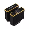 Luchtkoeler DeepCool AK620 Zero Dark Zoria 12 cm zwart geel