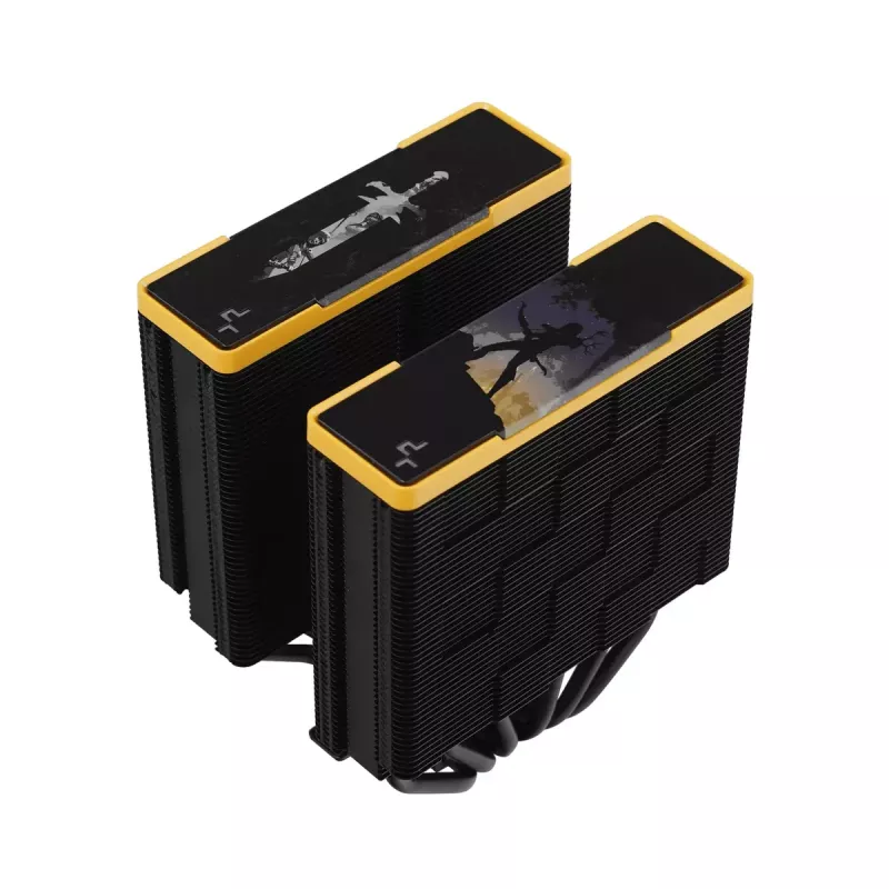 Luchtkoeler DeepCool AK620 Zero Dark Zoria 12 cm zwart geel