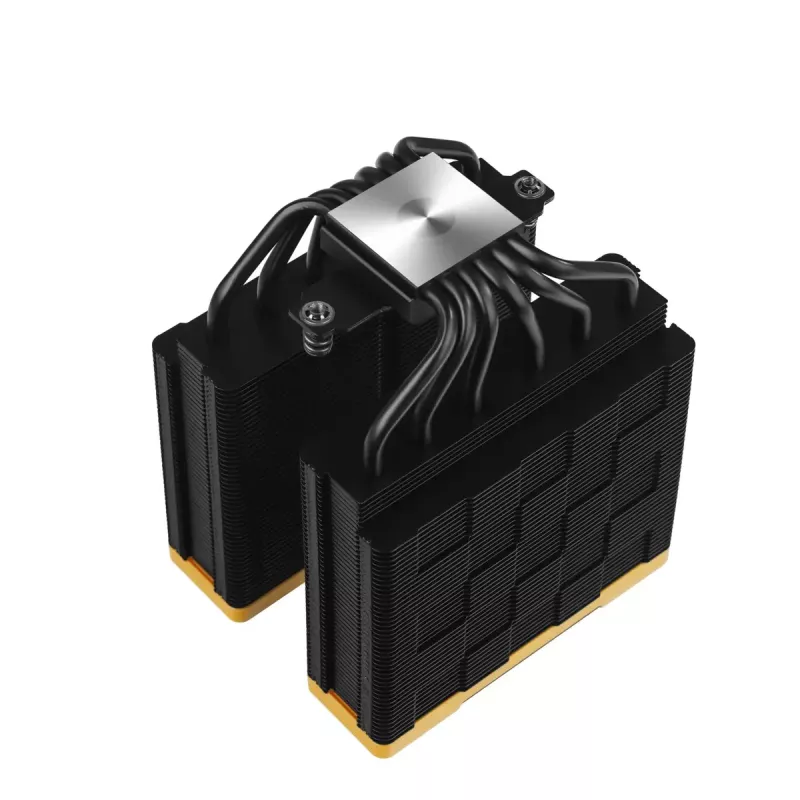 Luchtkoeler DeepCool AK620 Zero Dark Zoria 12 cm zwart geel