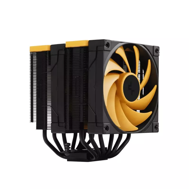 Luchtkoeler DeepCool AK620 Zero Dark Zoria 12 cm zwart geel