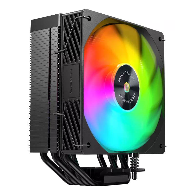Mars Gaming MCPUX5ARGB computer koelsysteem processorkoeler 12 cm zwart 1 stk.