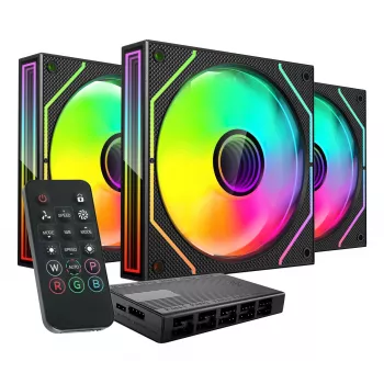 Mars Gaming MF3DPROKIT computerkoelsysteem computerbehuizing ventilator 12 cm zwart