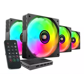 Mars Gaming MFSI4KIT computerkoelsysteem computerbehuizing ventilator 12 cm zwart