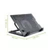 Techly notebookstandaard en koelpad voor notebooks tot 17,3 inch