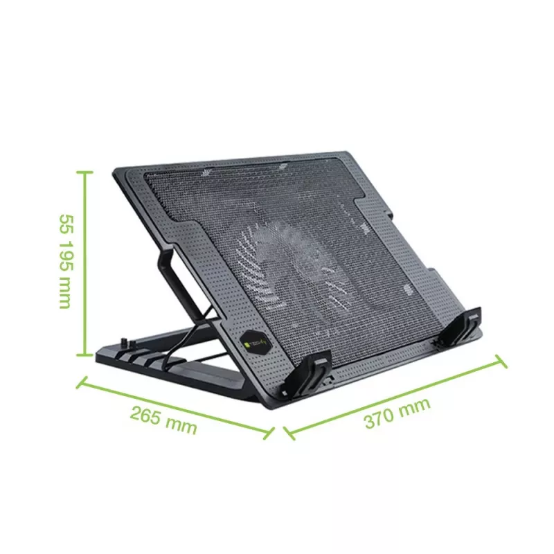 Techly notebookstandaard en koelpad voor notebooks tot 17,3 inch