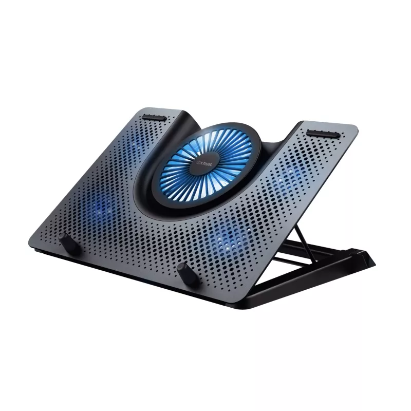 Trust GXT 1125 Quno laptopkoelstandaard, 17 inch, zwart