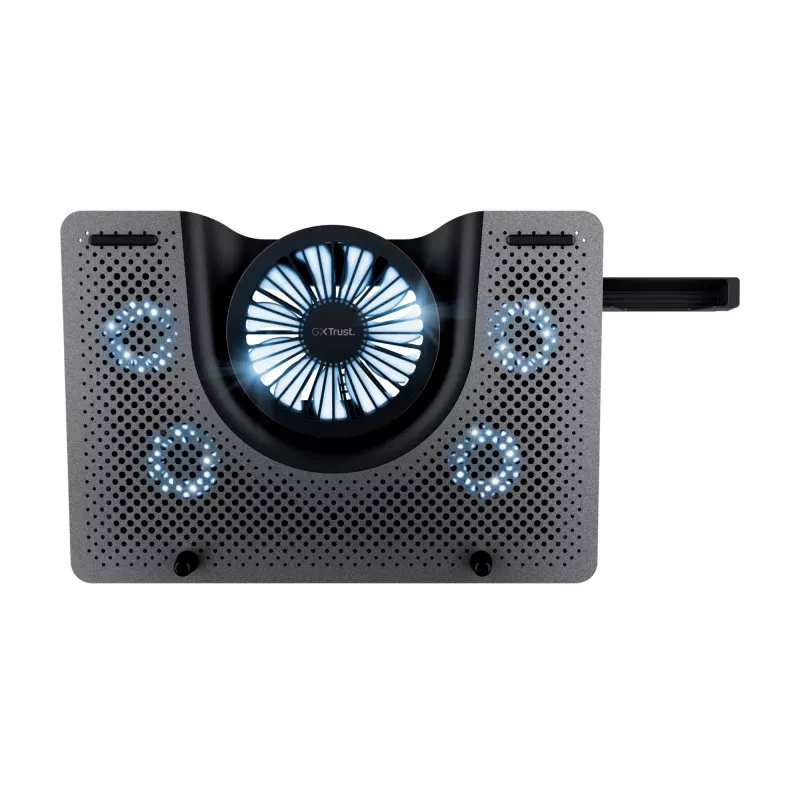 Trust GXT 1125 Quno laptopkoelstandaard, 17 inch, zwart