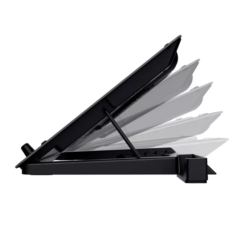 Trust GXT 1125 Quno laptopkoelstandaard, 17 inch, zwart