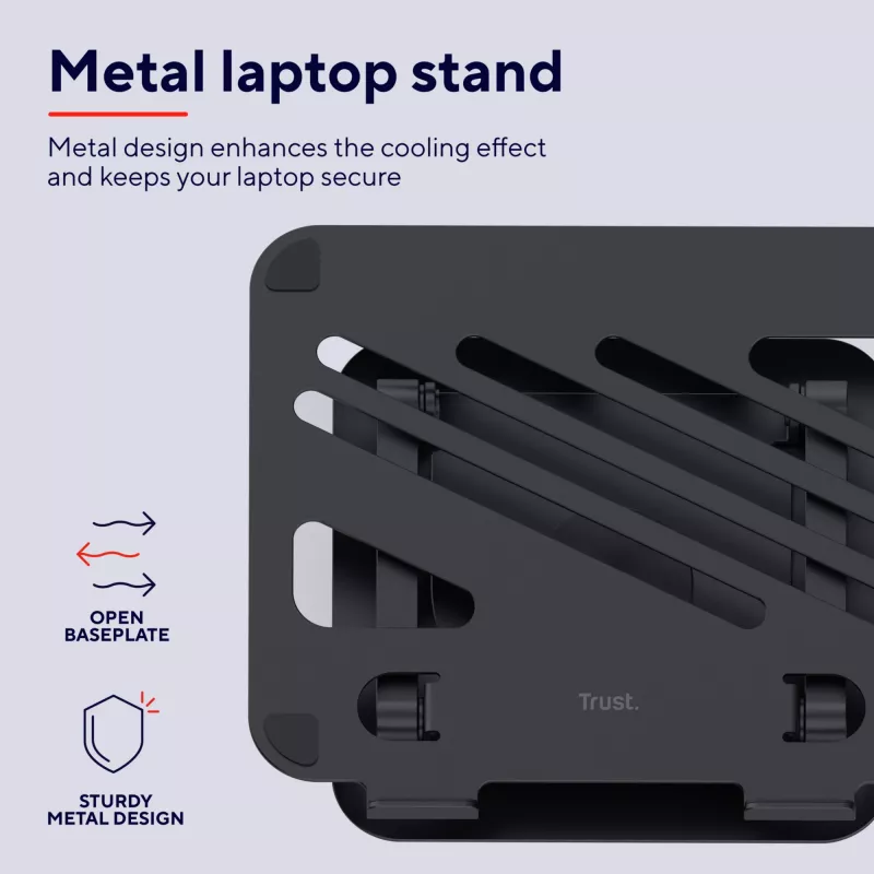 Trust Zeff laptopstandaard zwart 40,6 cm (16 inch)