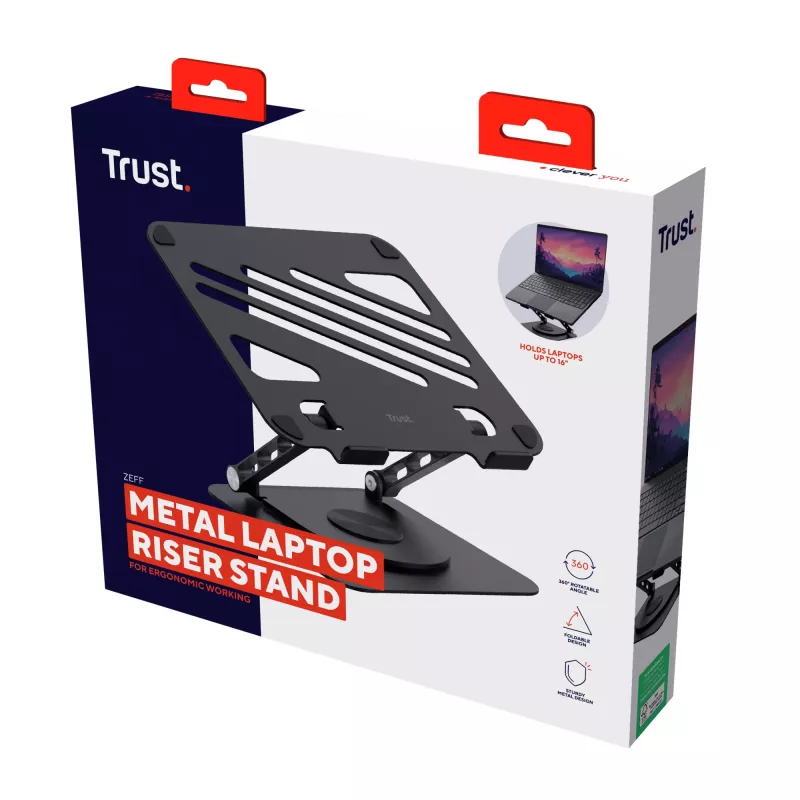 Trust Zeff laptopstandaard zwart 40,6 cm (16 inch)