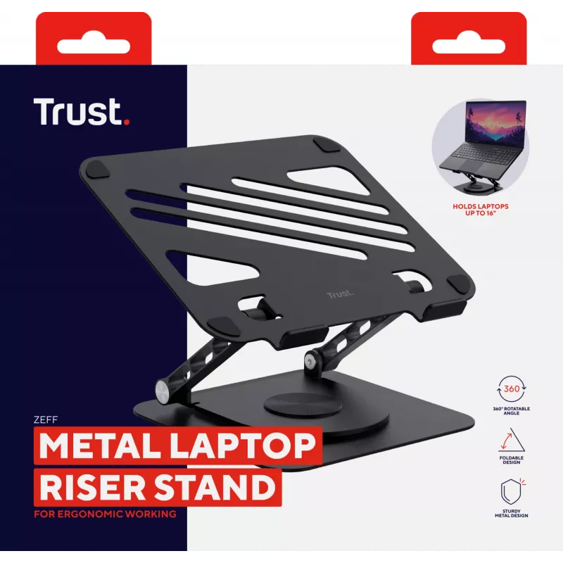 Trust Zeff laptopstandaard zwart 40,6 cm (16 inch)