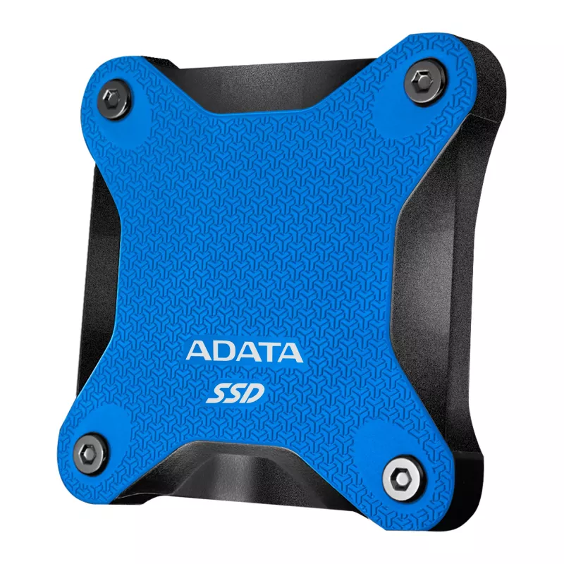Draagbare SSD ADATA SD620 2 TB USB 3.2 Gen 2 (Micro‑B) blauw/zwart — 520/460 MB/s, 80×80×15,2 mm