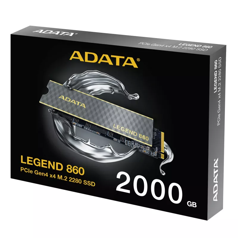 ADATA LEGEND 860 SLEG-860-2000GCS interne SSD 2 TB M.2 PCI Express 4.0 NVMe 3D NAND