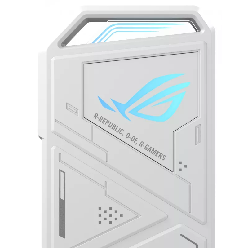 SSD-behuizing ASUS ROG Strix Arion White Edition — M.2 PCIe, USB Type-C 10 Gbit/s, voor één SSD