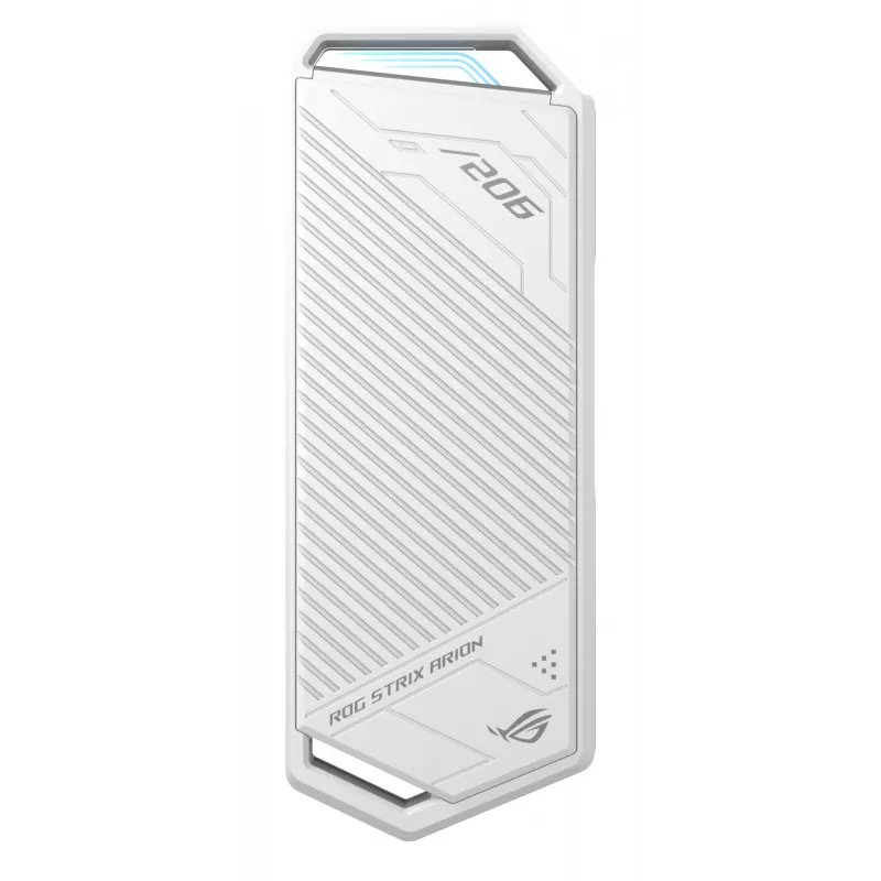 SSD-behuizing ASUS ROG Strix Arion White Edition — M.2 PCIe, USB Type-C 10 Gbit/s, voor één SSD
