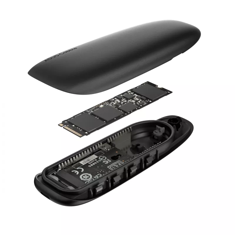 Externe SSD-behuizing ASUS COBBLE zwart M.2 NVMe SATA 10 Gbit/s USB-C