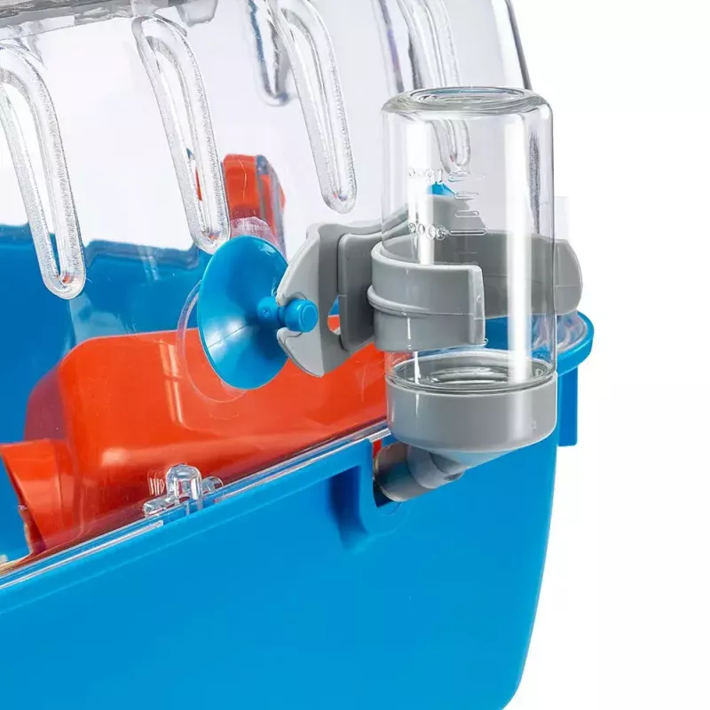 Kooi FERPLAST Combi 2 voor hamsters, blauw transparant, B795×T295×H263 mm, technopolymeer