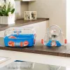 Kooi FERPLAST Combi 2 voor hamsters, blauw transparant, B795×T295×H263 mm, technopolymeer