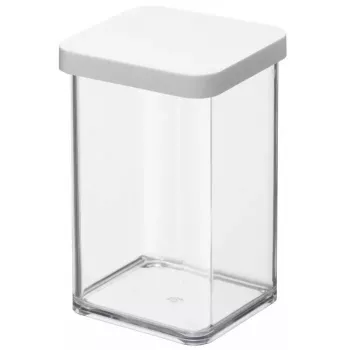 Voedseldispenser rotho Loft 11604 rechthoekig 1 l, transparant technopolymeer, 100×100×142 mm