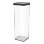 Rotho Loft 1160608080 bewaarbak voor lekkernijen, 2 l, kunststof, vaatwasser- en vriezerbestendig, zwart