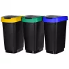 Rotho Twist 1045899999 prullenbakset, 3 x 25 l, kunststof