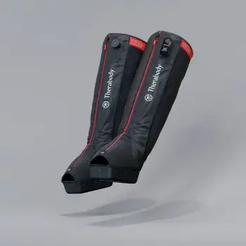 Compressiebotten Therabody Recovery Air Jetboots Pro Plus — hele been, regular, pneumatisch 20–100 mmHg, vibratie, LCD, oplaadbaar
